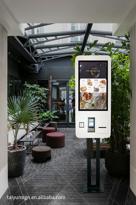 Self Service Kiosk, Self Checkout Kiosk, Interactive Kiosk, Self Checkout, Interactive Kiosks, Digital Kiosk, Mcdonald's Restaurant, Food Retail, Rooftop Terrace Design