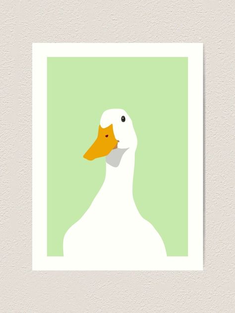 Cute Duck Illustration, Duck Paintings, Ducks Painting, Duck Portrait, Duck Poster, Quirky Birds, Yoga Drawing, Portrait Digital Art, Duck Illustration