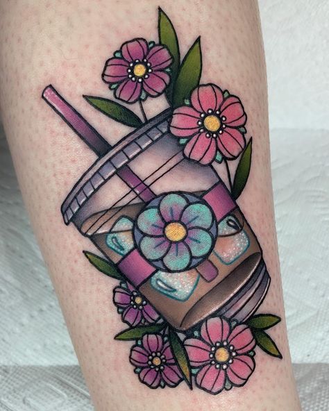 Did someone say iced coffee? ☕️🥤 thanks Angela! 💕 @whiteoaktattooco Ice Coffee Tattoo Ideas, Traditional Coffee Tattoo, Ice Coffee Tattoo, Iced Coffee Tattoo, Coffee Tattoo Ideas, Coffee Tattoo, Teacher Tattoos, Tool Tattoo, Bestie Tattoo