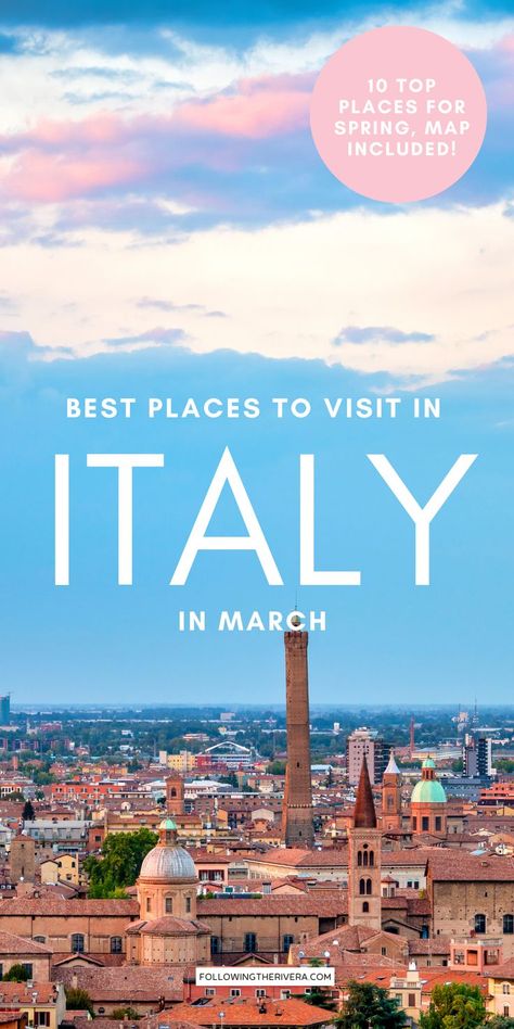 Best Places To Visit In Italy In March | Italy In March | Warm Places In Italy In March | Weather In Italy In March | Italy Weather In March | Warm Places In Italy | Visit Italy In March Italy In March, March Weather, European Travel Destinations, Places To Visit In Italy, Places In Italy, Italy Trip, Visit Italy, Travel Pins, European Travel