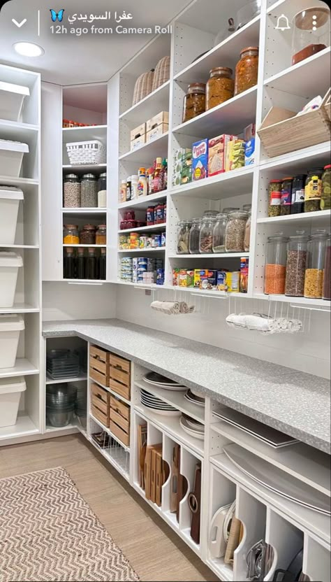 Walk In Pantry Ideas Layout, Walk In Pantry Ideas, Narrow Pantry, Pantry Renovation, Pantry Closet Design, Pantry Layout, Dream Pantry, House Pantry, Pantry Inspiration