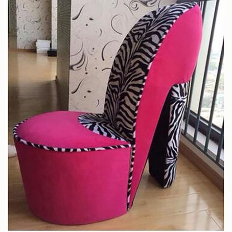 High heel shoe chair