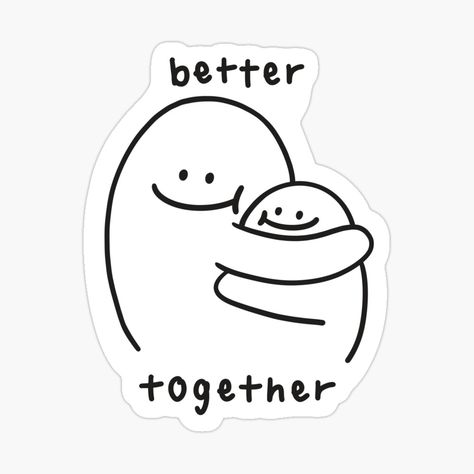 Stickers Hug, Bff Stickers, Hug Logo, Hug Cartoon, Hug Stickers, Hug Illustration, Hug Images, Funny Laptop Stickers, Iphone Stickers