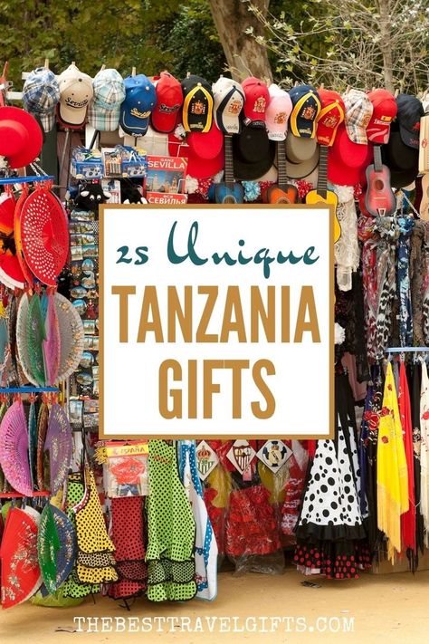 25 Unique Tanzania gifts with a photo of a souvenir stand in Tanzania Zanzibar Travel, African Gifts, Mount Kilimanjaro, Handmade African, Game Reserve, African Countries, Unique Gift Ideas, Iconic Landmarks, African Inspired