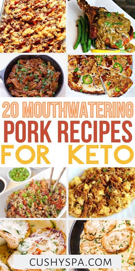 Pork Meal Ideas, Leftover Pork Loin Recipes, Shredded Pork Recipes, 1200 Calorie Diet Meal Plans, Healthier Me, Keto Pork Chops, Ground Pork Recipes, Low Carb Pork, Healthy Pork