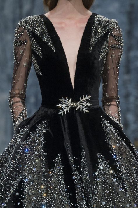 Elegant Couture, Ziad Nakad, Elie Saab Couture, 파티 드레스, فستان سهرة, Gorgeous Gowns, Black Beauty, Fall 2017, Black Dresses