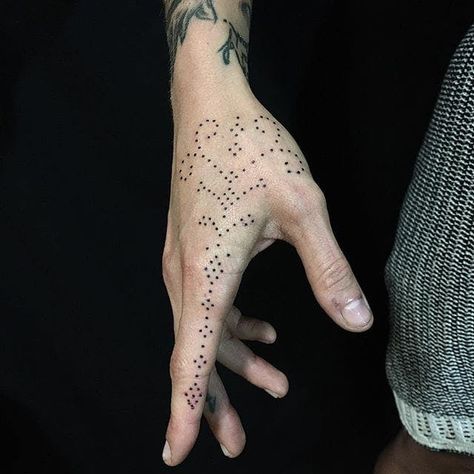 Hand Tattoos Dots, Point Tattoo, Ornamental Tattoos, Rainbow Tattoo, Ancient Tattoo, Dot Tattoos, Hand Tats, Skeleton Hand Tattoo, Nordic Tattoo