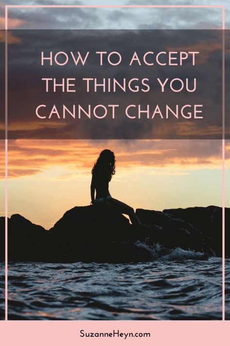 Click through for an inspiring article about how to accept the things you cannot change. Accepting What You Cant Change, Accept And Let Go, How To Believe, Find Balance, Self Acceptance, Mindfulness Meditation, Spiritual Practices, Emotional Healing, Change My Life