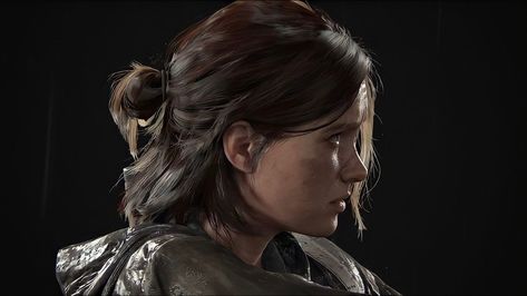 Tlou2 Ellie, Perfect Side Profile, Vintage Short Hair, Game Face, Ellie Williams, Going Gray, Cool Wallpapers Cartoon, Side Profile, Last Of Us