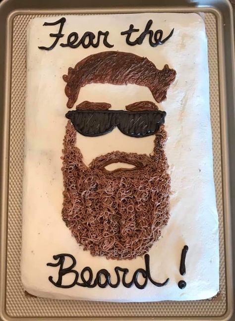 Beard Cake, Birthday Cake Boys, Dipped Treats, Cake Homemade, 21st Birthday Cake, Boy Birthday Cake, Cakes For Boys, Happy Birthday Cakes, Bday Ideas