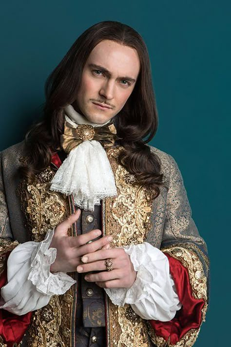 BBC Two - Versailles - King Louis XIV                                                                                                                                                                                 More Louis Xiv Versailles, Versailles Series, Versailles Tv Series, Alexander Vlahos, George Blagden, King Louis Xiv, 17th Century Fashion, Richard Chamberlain, Historical Movies