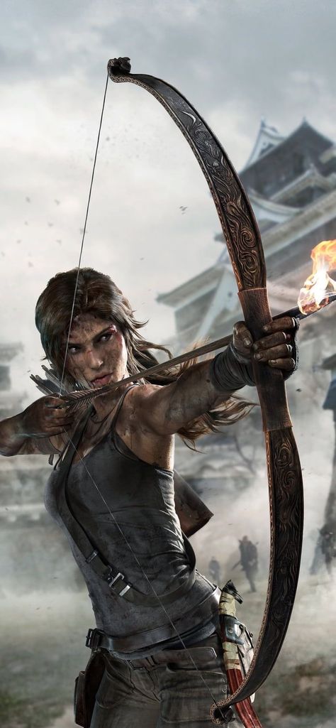 Warrior Women Art, Lara Croft Art, Archer Woman, Lara Croft Wallpaper, Warrior Female, Tomb Raider Wallpaper, Warrior Men, Tomb Raider Art, Tomb Raider 2013