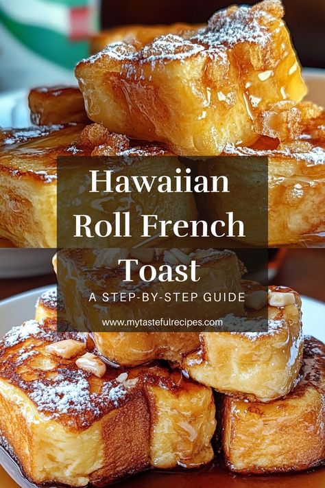 Looking for a fast and tasty breakfast idea? Hawaiian Roll French Toast is the perfect solution! Fluffy on the inside, golden on the outside, and ready in minutes. A family favorite! Breakfast Sandwich With Hawaiian Rolls, French Toast Breakfast Board, Brown Sugar Bacon Kings Hawaiian French Toast Bake, French Toast With Half And Half, Best Quick Breakfast Ideas, Hawaiian Roll French Toast Air Fryer, French Toast Sliders Hawaiian Rolls, Breakfast Casserole Hawaiian Rolls, Gawain Roll French Toast