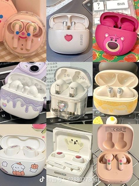 Cute Earphones, Headphones Cute, Pretty School Supplies, Cute Headphones, Desain Buklet, Fairy Wallpaper, Pretty Jewelry Necklaces, Boy Celebrities, Cute Cats Photos