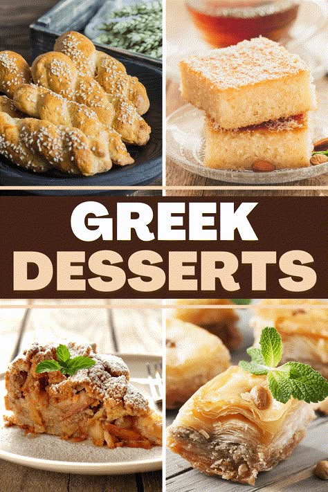 Greek Food Party, Baklava Recept, Greek Easter Recipes, Greek Donuts, Greek Recipes Easy, Desserts No Bake, Mediterranean Desserts, Greek Recipes Dessert, Greek Recipes Authentic