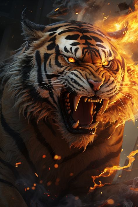 Traditional Tiger Tattoo, Tiger Spirit Animal, Angry Tiger, Tiger Roaring, Tiger Images, Wild Animal Wallpaper, Tiger Artwork, Tiger Wallpaper, Tiger Pictures