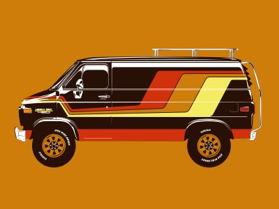 Great work from a designer in the Dribbble community; your best resource to discover and connect with designers worldwide. 70s Van, Retro Van, Vans Painted, Car Stripes, Vw Lt, Dodge Van, Van Wrap, Kombi Home, 4x4 Van