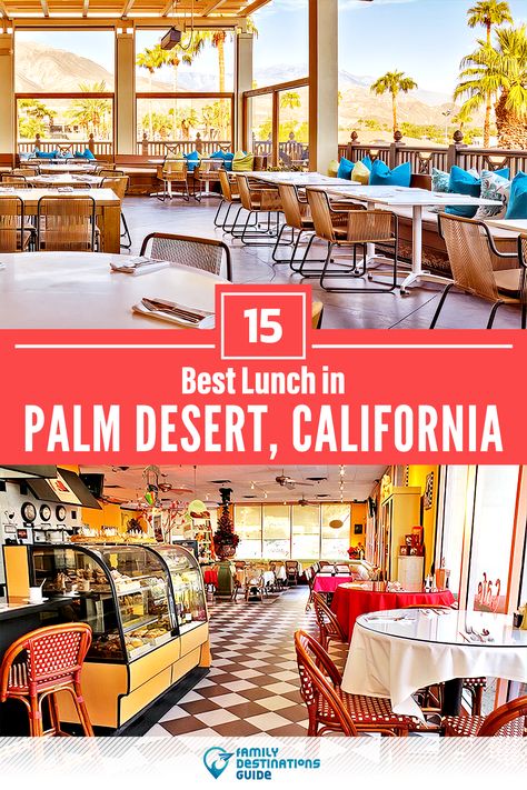 Palm Dessert Things To Do, Palm Desert Restaurants, Vacay Spots, Palm Springs Restaurants, Spring Lunch, Kids Restaurants, Lunch Places, Palm Desert California, California Restaurants