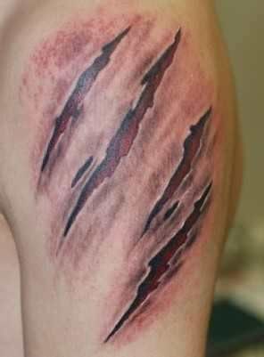 Aggressive Tattoo For Men, Bandage Png For Editing, Bandage Png, Practice Tattooing, Bite Mark Tattoo, Skin Tear Tattoo, Shark Gills, Skin Tear, Scratch Tattoo