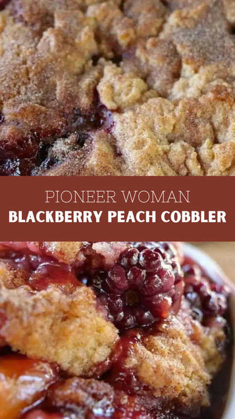 Pioneer Woman Blackberry Peach Cobbler Pioneer Woman Berry Cobbler, Pioneer Woman Fruit Crisp, Old Time Oven Peach Cobbler Recipe, Blackberry Cobbler With Frozen Berries, Blackberry Peach Crisp, Pioneer Woman Blueberry Cobbler, Peach And Blackberry Cobbler, Peach Gallette Recipe Pioneer Woman, Pioneer Woman Blackberry Cobbler