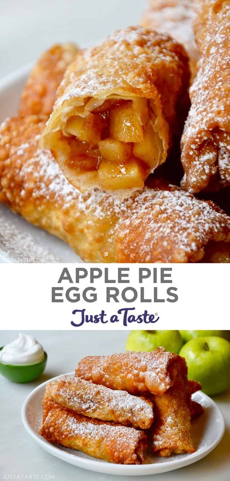 Dessert Egg Rolls Recipe, Apple Pie Egg Rolls Recipe, Juicy Apple Pie, Pie Storage, Pie Cupboard, Jam Pie, Apple Pie Egg Rolls, Desserts Pie, Pie Blueberry