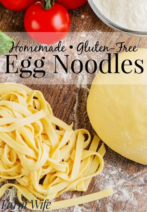 Egg Noodle Recipe, Gluten Free Egg Noodles, Noodles Homemade, Free Noodles, Tarte Vegan, Noodle Pasta, Egg Food, Pan Sin Gluten, Noodle Recipe