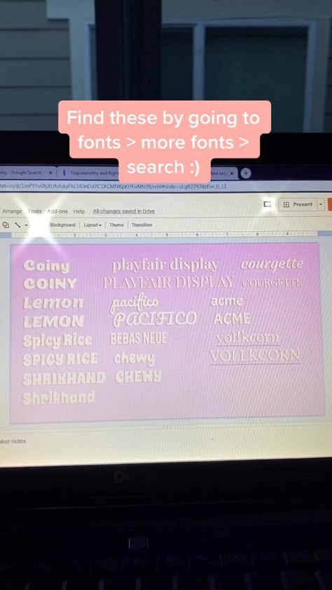 Cute Google Slides (@googleslideideas) has created a short video on TikTok with music Roses - Imanbek Remix. | My favorite fonts! Highly requested 🥰 thank you for 11k 😭💕 #foryou #googleslides Best Fonts On Google Slides, Cute Google Slides Fonts, Ideas For Slideshows, How To Make Your Slides Aesthetic, Cute Fonts On Google Slides, Google Slide Title Page Ideas, Fun Google Slide Ideas, Google Slide Layout Ideas, Cute Google Slides Ideas For School