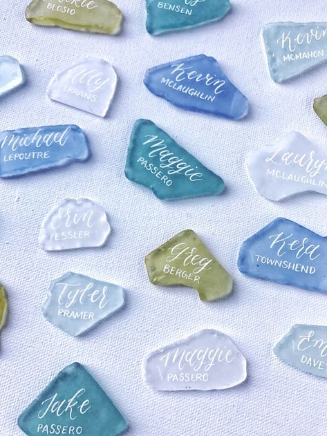 Sea Glass Wedding, Small Beach Weddings, Simple Beach Wedding, Destination Wedding Decor, Dream Beach Wedding, Ocean Wedding, Glass Wedding, Beautiful Beach Wedding, Beach Wedding Decorations