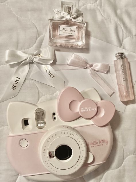 **my pic, dont repost** #aesthetic #coquette #dior Coquette Camera, Coquette Hello Kitty, Dior Coquette, Coquette Widgets, Hello Kitty Camera, Coquette Stuff, Camera Polaroid, Hyper Feminine, Dior Lip Glow