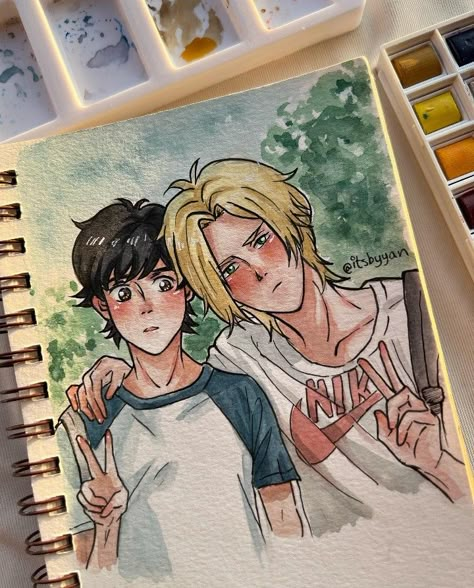 Banana Fish Sketch, Banana Fish Drawing, Fish Pencil Drawing, Album Design Layout, Fish Sketch, Anime Drawing Books, Watercolor Fish, Fish Drawings, Banana Fish