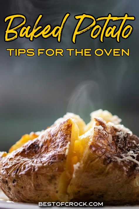 Making baked potatoes in the oven may seem simple, but with a few tips and tricks, you can elevate the texture and flavor. Tips for Making Baked Potatoes | How to Cook Baked Potatoes | Best Baked Potatoes in the Oven | Easy Side Dish Recipes | How to Bake Potatoes | Baked Potatoes in Oven with Foil | Tips for Loaded Baked Potatoes | Side Dish Recipes via @bestofcrock Perfect Baked Potatoes In The Oven, How To Bake Potatoes In Oven, Best Baked Potatoes In The Oven, Baked Potato In Oven, Baked Potatoes In Oven, Bake Potatoes In Oven, Best Oven Baked Potatoes, How To Bake Potatoes, Best Baked Potatoes