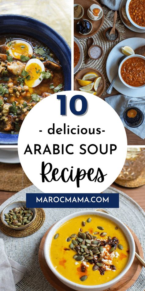 Different Soups, Middle Eastern Recipes Arabic Food, Moroccan Soup, Gourmet Soup, Middle East Recipes, Breakfast Soup, Soup Dish, Spicy Soup, Roasted Butternut Squash Soup