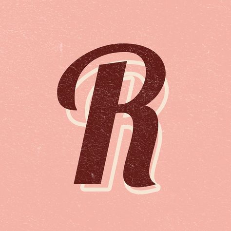 Letter R font printable a to z stylish lettering alphabet | free image by rawpixel.com / jingpixar 70s Lettering, Vintage Handwriting, Handwriting Cursive, 70s Font, Font Lettering, Cursive Font, A To Z, Lettering Alphabet, Handwriting