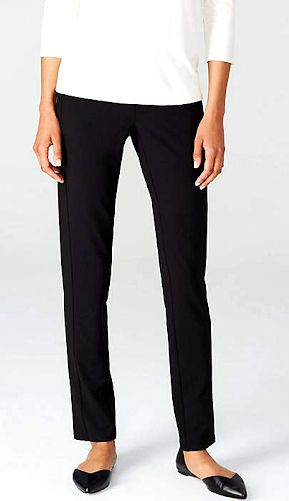 leg, if possible. Thanks so much!! Best Travel Pants, Travel Pants Women, Black Pants Outfit, Retro Revival, Slacks For Women, Travel Clothes Women, Travel Capsule Wardrobe, Travel Pants, Black Slacks