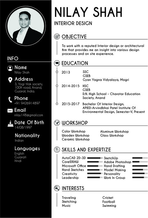 Cv Of Interior Designer, Interior Designer Resume For Fresher, Resume For Interior Designer, Architectural Resume, Interior Designer Resume, Interior Design Cv, Interior Design Resume, Architecture Resume, Professional Resume Format