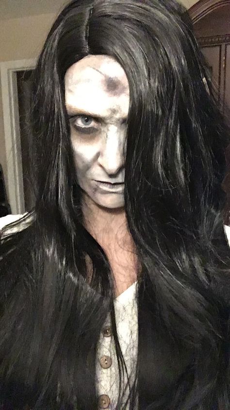 Samara the ring makeup The Ring Costume Samara Makeup, Samara Makeup The Ring, Samara The Ring Makeup, The Ring Makeup Samara, Samara Morgan Makeup, The Ring Costume Samara, The Ring Makeup, The Ring Movie Samara, Samara Morgan Costume