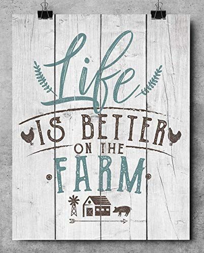 Farm Wall Decor, Wooden Quotes, Handmade Crafts Gifts, Wood Prints, Free Printable Art, Classic Home Decor, On The Farm, Unframed Art, The Farm