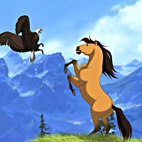 Spirit: Stallion of the Cimarron | 21 Non-Disney Animated Movies You Have To See ASAP Spirit Horse Movie, Disney Horses, Spirit Stallion Of The Cimarron, Spirit And Rain, Spirit The Horse, Spirit Stallion, Horse Movies, Disney Animated Movies, Childhood Movies