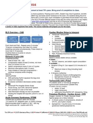 ACLS Cheat Sheet | Cardiopulmonary Resuscitation | Medical Treatments Acls Study Guide, Acls Cheat Sheet, Acls Test, Cardiogenic Shock, Cardiac Rhythms, Cardiopulmonary Resuscitation, Chest Discomfort, Basic Life Support, Airway Management