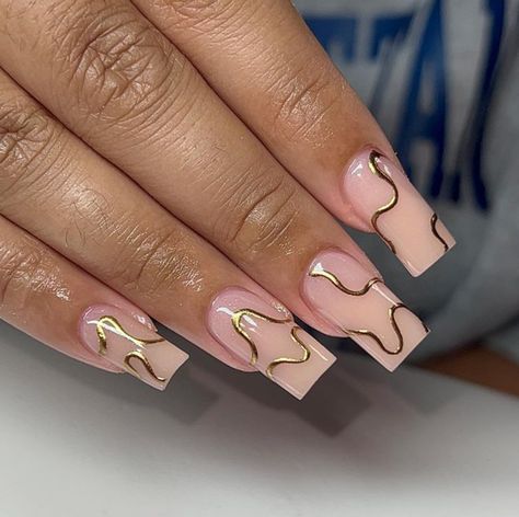 pretty & unique nails. follow for more content. Sassy Nails, Girly Acrylic Nails, French Tip Acrylic Nails, Simple Acrylic Nails, Work Nails, Glow Nails, Short Square Acrylic Nails, Unique Acrylic Nails, Acrylic Nails Coffin Short