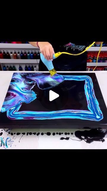 Kanella Ciraco Art on Instagram: "This turned out exactly how I had hoped! Love the turquoise and purples on this piece! 🔴 SOLD • #kanellaciracoart #satisfying #youtube #tutorial #learn #artist #blessed #reels #reelsinstagram" Acrylic Art Projects, Acrylic Pouring Art, Watercolor Ideas, Easter Decorations Kids, Acrylic Painting Tutorials, Pouring Painting, Turquoise And Purple, Fluid Acrylics, Pouring Art