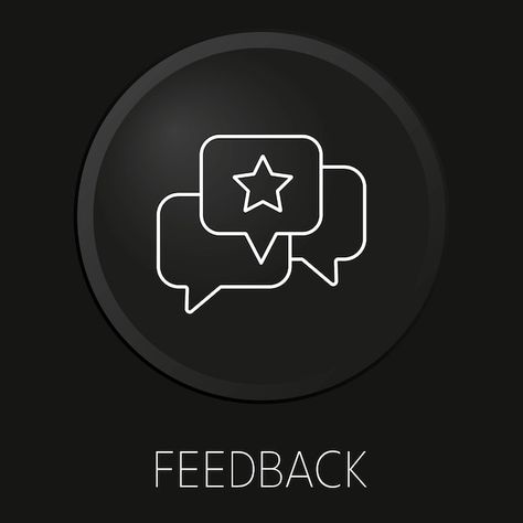 Feedback minimal vector line icon on 3d ... | Premium Vector #Freepik #vector #opinion #feedback #online-service #feedback-post Feedback Highlight Icon, Feedback Icon Instagram Highlight, Feedback Icon Instagram, Feedback Instagram Highlight, Feedback Logo Instagram, Instagram Highlight Black And White, Black And Pink Instagram Highlight, Feedback Design Ideas, Feedback Background