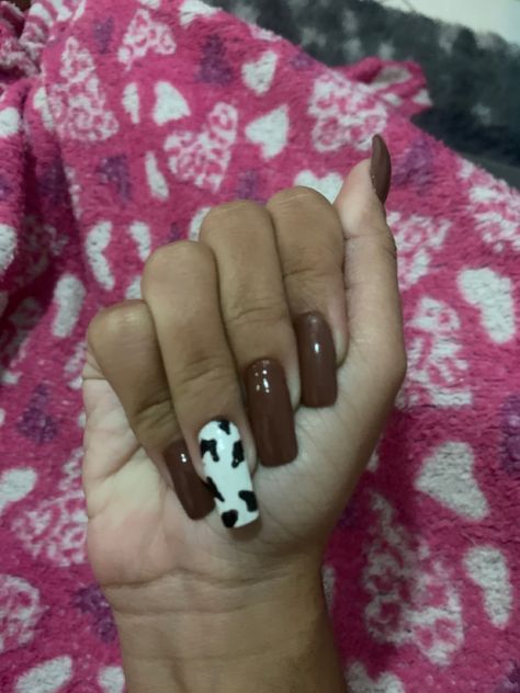 Cow Print, Cow, Nails