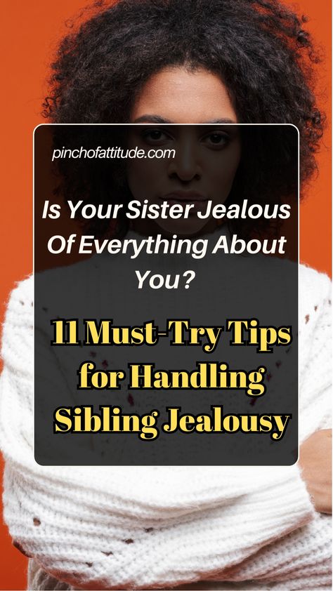 Wondering how to handle sibling jealousy? Discover 11 proven strategies to deal with a jealous sister and bring harmony back into your family. Find out how to deal with jealous siblings the practical way. sibling jealousy, dealing with jealousy, jealous people, toxic family members, sibling relationships, sibling rivalry, toxic sister Toxic Sister, Jealous Sister, Narcissistic Healing, Sibling Jealousy, Jealous People, Dealing With Jealousy, Toxic Family Members, Narcissistic Family, Sibling Relationships