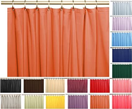 Amazon.com: Venice Collections Elegant Heavy Duty Vinyl Shower Curtain Liner with 12 Metal Grommets Rust : Everything Else Vinyl Shower Curtain, Bathtub Mats, Shower Rods, Shower Curtain Liner, Shower Curtain Hooks, Take A Shower, Grommet Curtains, Curtain Hooks, Bathroom Shower