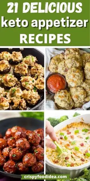 21 Easy Keto Appetizers For Parties Or Occasions! Easy Keto Appetizers, Keto Appetizer Recipes, Meals Under 200 Calories, Keto Sausage Recipe, High Protein Snack Recipes, Fried Zucchini Recipes, Protein Snacks Recipes, Low Carb Holiday Recipes, Keto Appetizers