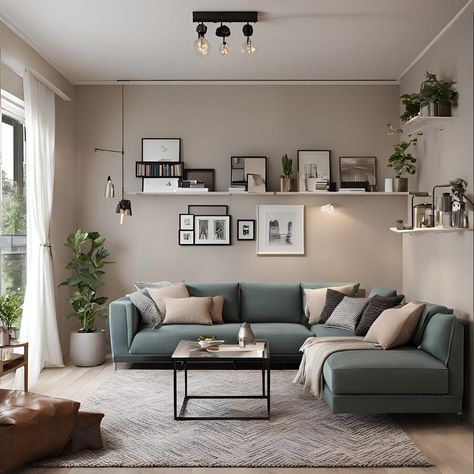 Small living room inspo ✨️ Living Room Color Inspiration, Living Room Decor Tips, Room On A Budget, Small Living Room Layout, Small Living Room Design, Small Living Room Ideas, Living Room Sofa Design, Small Living Room Decor, Small Space Living Room