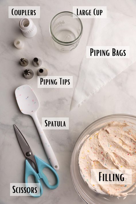 Learn how to use a piping bag with our step-by-step guide covering prep, filling, and techniques for perfect dessert decorations every time. Frosting Piping, Piping Bag, Piping Tips, Dessert Decoration, Perfect Desserts, Step Guide, Being Used, Piping, Frosting