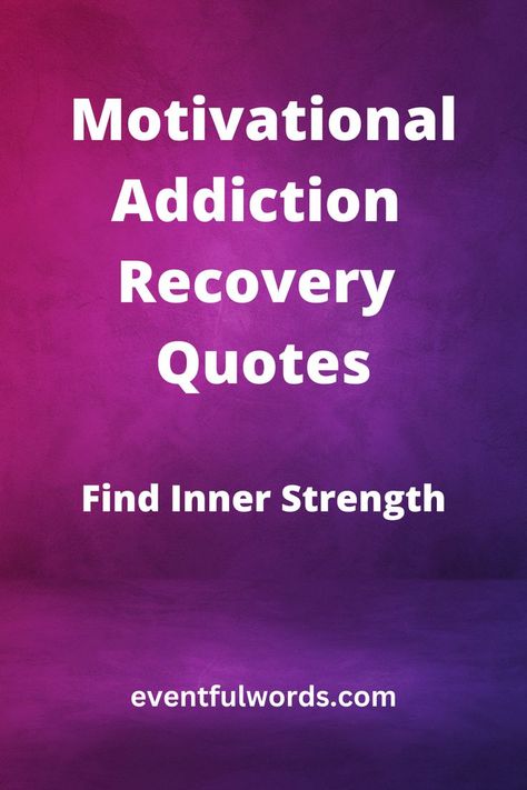 Unlock your inner strength and find motivation for your addiction recovery journey with these inspirational quotes! Whether you're just beginning your recovery or have been in the fight for a while, these quotes can help you stay focused and empowered. #AddictionRecovery #recoveryMotivation #InspirationalQuotes #recoveryStrength #RecoveryQuotes Recovery Quotes Strength, Quotes Strength, Find Motivation, Inspirational Words Of Wisdom, Recovery Quotes, Stay On Track, Stay Focused, Quotes About Strength, Inner Strength