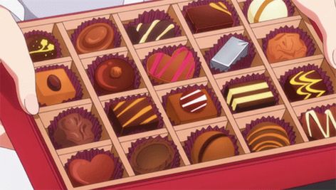 Chocolate San Valentin, Scenery Aesthetic, Kristina Webb, Anime Bento, Anime Cake, Anime Hands, Food Cartoon, Food Illustration Art, Anime Gifs